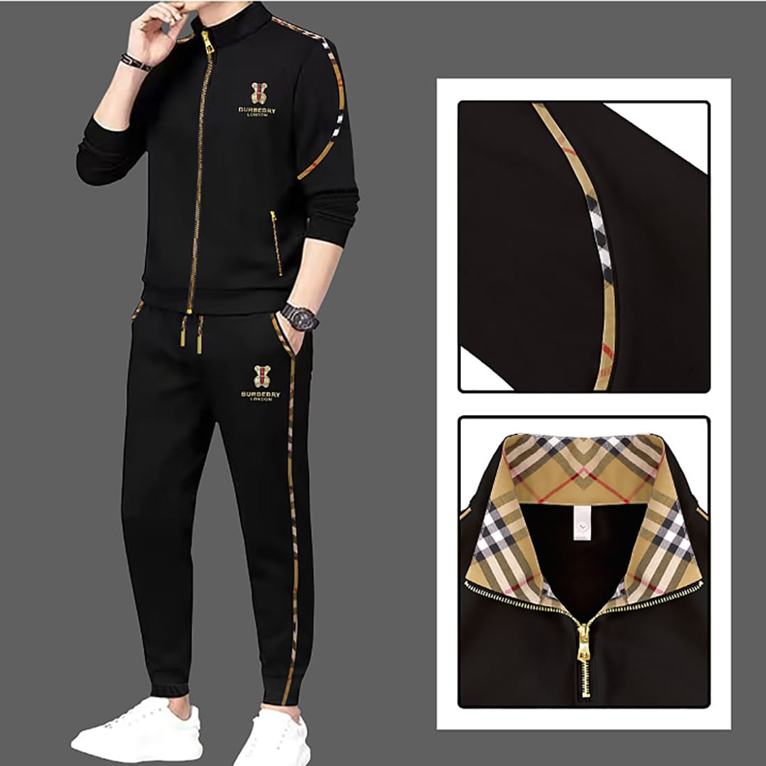 Premium 100% Cotton Black full sleeve & Trouser Set For Men