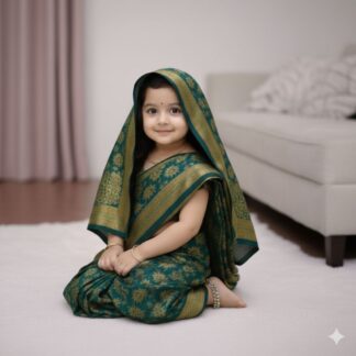 Graceful Banarasi Saree for Little Girls